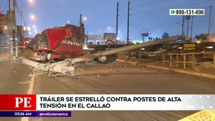 Accidente de tránsito en el Callao. Foto y video: América Noticias