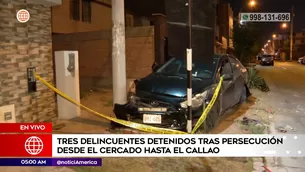 Captura de delincuentes en el Callao. Foto y video: América Noticias