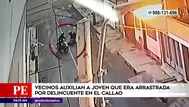 Callao: vecinos auxilian a joven que era arrastrada por delincuente