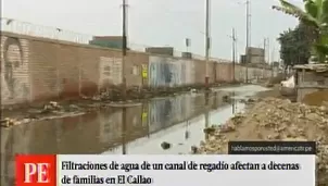 Filtraciones afectan a varias familias en el Callao. Foto: captura de TV