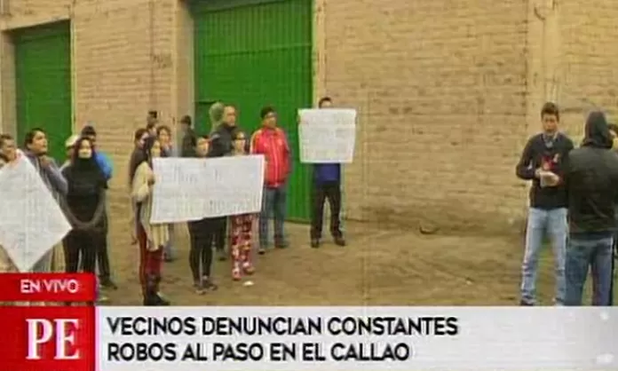 Callao: vecinos están cansados de los constantes robos al paso