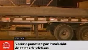 Rechazan instalación de antena.