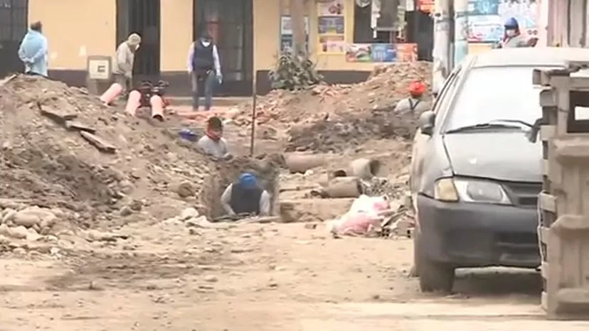 Callao: Vecinos se quejan por obras inconclusas de agua y desagüe 