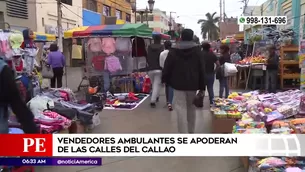 Vendedores informales en el Callao. Foto: América Noticias