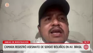 Cámara capta asesinato de Sergio Bolaños en avenida Brasil/ Unidad de Investigación