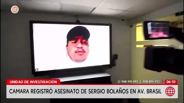 Cámara capta asesinato de Sergio Bolaños en avenida Brasil/ Unidad de Investigación Cámara capta asesinato de Sergio Bolaños en avenida Brasil/ Unidad de Investigación
