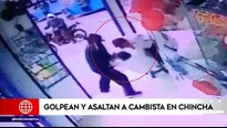 Violento robo a cambista en Chincha.