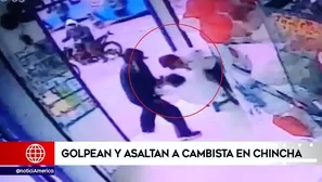 Violento robo a cambista en Chincha.