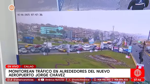 Monitorean tráfico en alrededores del nuevo aeropuerto Jorge Chávez. Foto: América Noticias