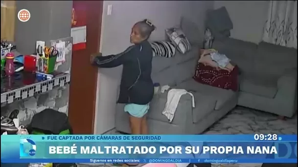 Nana maltrata a bebé de 7 meses y fiscalía la deja libre/ América TV