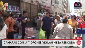 MML implementa cámaras con IA y drones para vigilancia en Mesa Redonda. Foto y video: América Noticias