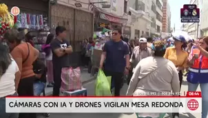 MML implementa cámaras con IA y drones para vigilancia en Mesa Redonda. Foto y video: América Noticias