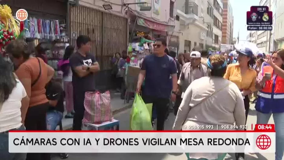 MML implementa cámaras con IA y drones para vigilancia en Mesa Redonda. Foto y video: América Noticias MML implementa cámaras con IA y drones para vigilancia en Mesa Redonda. Foto y video: América Noticias