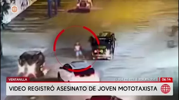 Ventanilla: Video capta momento en que matan a mototaxista/ América Noticias