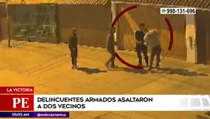 Son víctimas de asaltantes, que van armados / Video: americanoticias.pe