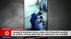 Cámaras de seguridad captaron a una pareja saliendo de un hostal horas después del asesinato de un hombre