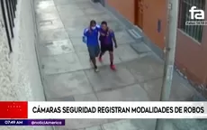 Cámaras de seguridad registran diversas modalidades de robo en Lima - Noticias de corte-superior-de-justicia-de-lima