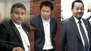 Kenji Fujimori, Guillermo Bocángel y Bienvenido Ramírez. Foto: La República