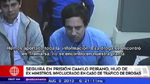 Camilo Peirano, acusado de narcotráfico. Foto: América TV