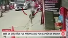 Camión de basura atropelló a bebé de dos años en La Libertad