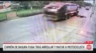 Camión de basura mata a motociclista en Los Olivos