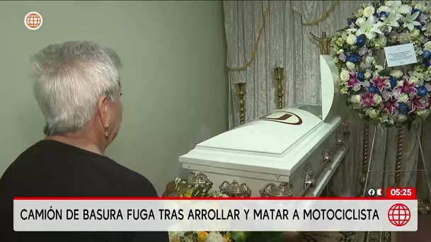 Camión de basura mata a motociclista en Los Olivos. Foto: América Noticias