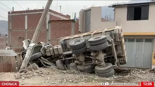Camión choca contra vivienda y deja dos muertos y cuatro heridos. Foto y video: América Noticias