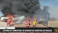 Camión cisterna cargado de combustible explotó cuando abastecía a grifo clandestino