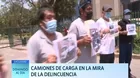 Camiones de carga en la mira de la delincuencia 