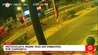 Camioneta arrolla y mata a motociclista en Comas