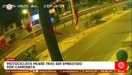 Camioneta arrolla y mata a motociclista en Comas