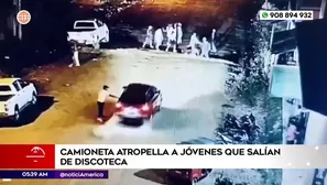 Camioneta atropelló a jóvenes que salían de discoteca en Ayacucho. Foto y video: América Noticias