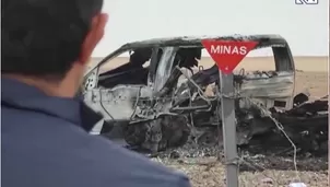 Camioneta estalló tras ingresar a campo minado en frontera Perú y Chile. Foto y video: América Noticias