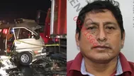 Camioneta impactó contra miniván y dejó un fallecido