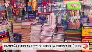 Campaña escolar 2026: Inició la compra de útiles. Foto y video: América Noticias