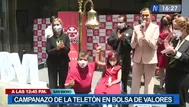 Campanazo de la Teletón en la Bolsa de Valores de Lima