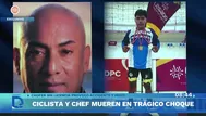 Campeón de ciclismo y chef muren en accidente: chofer huyó