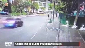 La campeona nacional Lizeth Marzano falleció tras ser atropellada mientras entrenaba en la avenida Camino Real. Video: Cuarto Poder