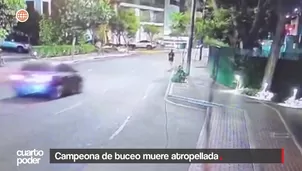 La campeona nacional Lizeth Marzano falleció tras ser atropellada mientras entrenaba en la avenida Camino Real. Video: Cuarto Poder