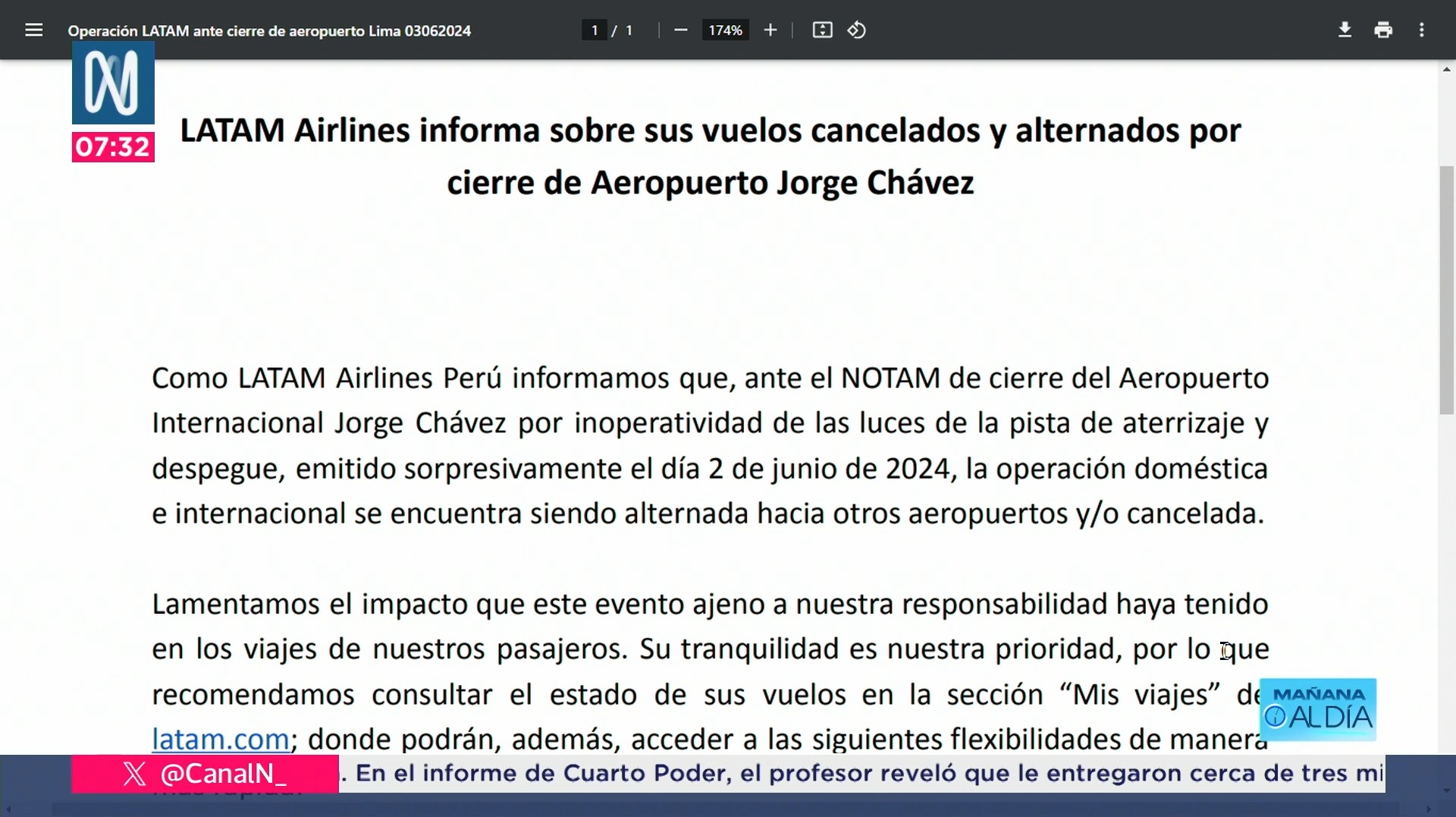 Cancelación de vuelos en Aeropuerto Jorge Chávez: Revisa aquí el estado de tus viajes en LATAM