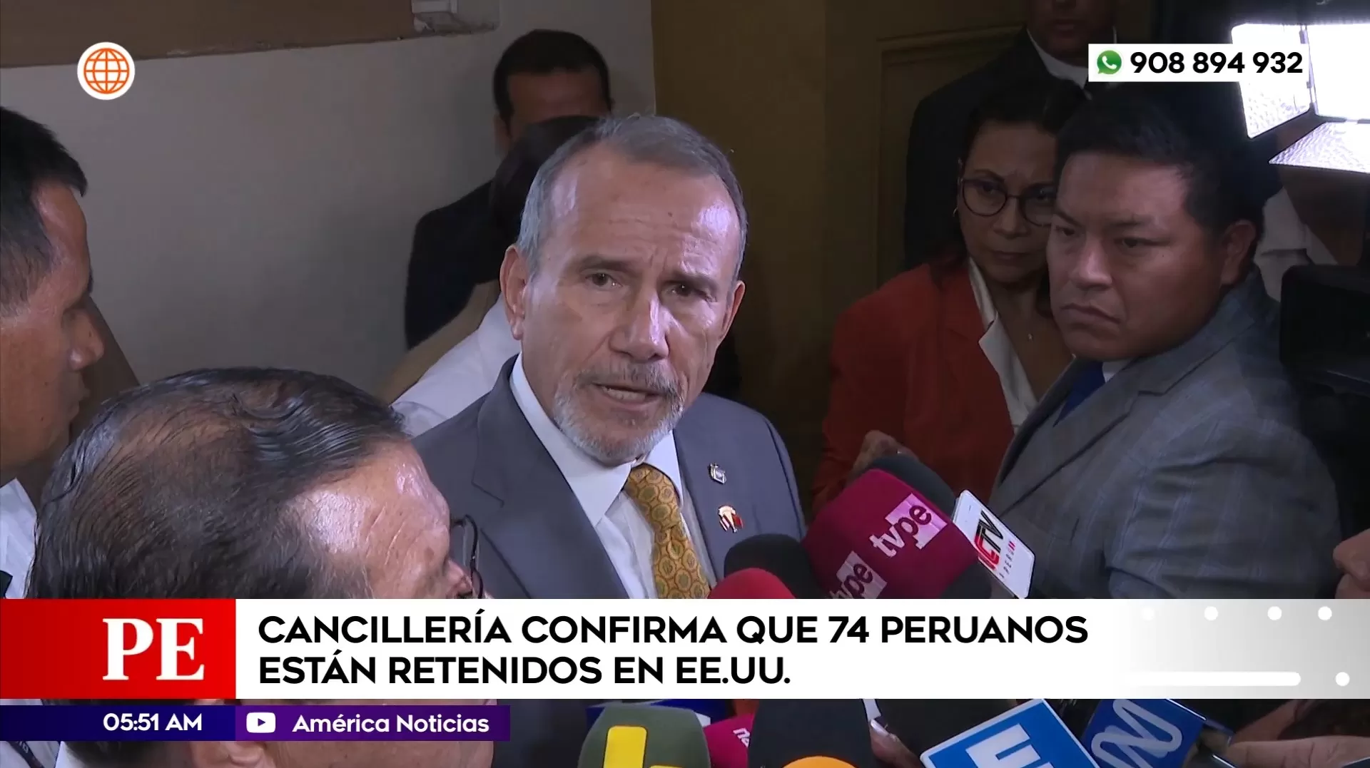 Cancillería confirma que 74 peruanos están retenidos en Estados Unidos. Foto: América Noticias Cancillería confirma que 74 peruanos están retenidos en Estados Unidos. Foto: América Noticias