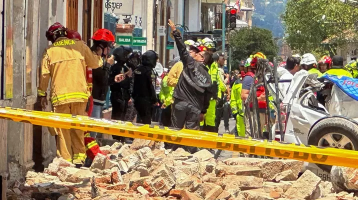 Sismo en el Ecuador / Foto: Andina Sismo en el Ecuador / Foto: Andina