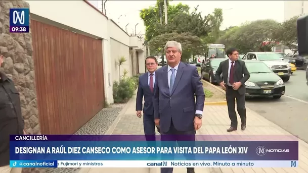 Cancillería nombra a Raúl Diez Canseco asesor de alto nivel por visita del papa León XIV. Foto: Canal N Cancillería nombra a Raúl Diez Canseco asesor de alto nivel por visita del papa León XIV. Foto: Canal N