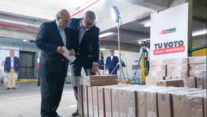 Cancillería recibe material electoral para peruanos en extranjero. Foto: ONPE / Video:Canal N