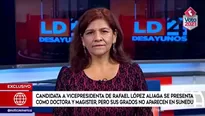 Neldy Mendoza es parte de la fórmula presidencial del conservador Rafael López Aliaga del partido Renovación Popular