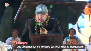 Propuestas de los candidatos incluyen un comando nacional contra el crimen, megapenales y reforma policial. Video: Cuarto Poder
