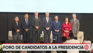Foro reune a 20 candidatos a la presidencia
