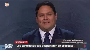 Candidatos presidenciales como Marisol Pérez Tello, Enrique Valderrama, Carlos Espá y Mesías Guevara ganan visibilidad tras el debate del JNE. Video: Cuarto Poder