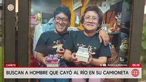 Buscan a hombre que desapareció tras caer con su camioneta al río Cañete. Foto y video: América Noticias