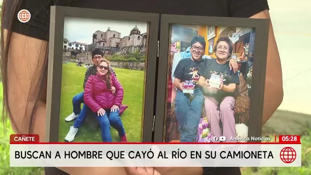 Buscan a hombre que desapareció tras caer con su camioneta al río Cañete. Foto: América Noticias
